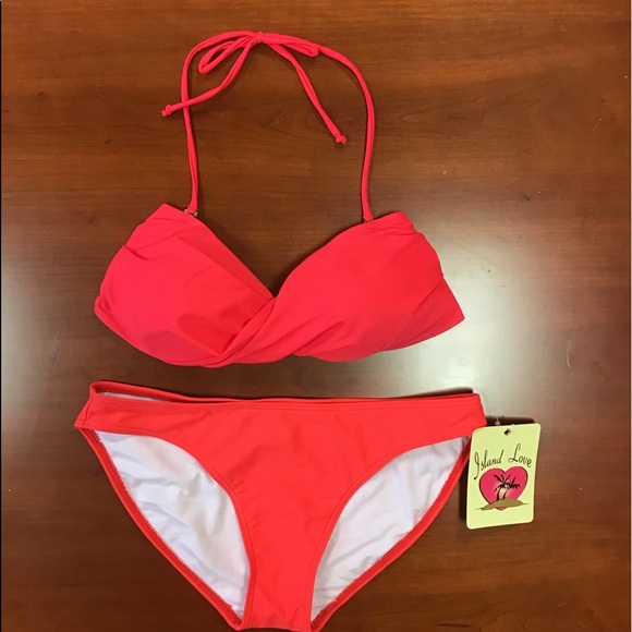 Island Love Other - NWT Island Love cherry red bikini.